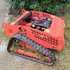 Smart Robotic Crawler Lawn Mower 800mm Cutting Width For Garden