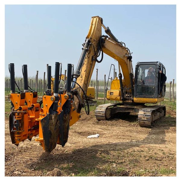 移树机 (20) C80-4 High Efficiency Tree Digging Shovel Transplanting Tree Transfer Machine For Earth Moving Machinery