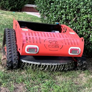 Smart Robotic Crawler Lawn Mower 800mm Cutting Width For Garden