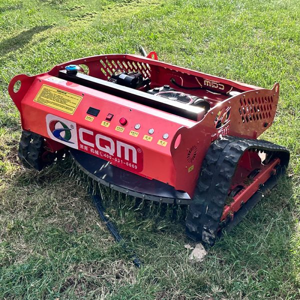 遥控割草机 (4) Gasoline Lawn Mower 22HP 1m Cutting Width For Garden