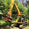 C140-6 Tree Spade Digger For 30 Tons Machine Tree Spade Attachment For Excavator