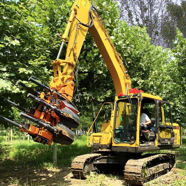 场景图 (44) C140-6 Tree Spade Digger For 30 Tons Machine Tree Spade Attachment For Excavator
