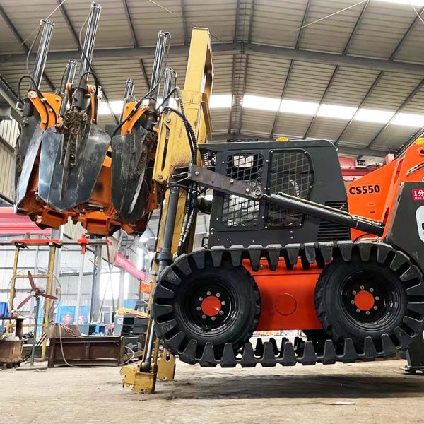 场景图 (50) Jining Optimal C120-6 Tree Transplanter 6-Blade Tree Digger