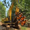 C140-6 Tree Spade Digger For 30 Tons Machine Tree Spade Attachment For Excavator