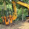 C140-6 Tree Spade Digger For 30 Tons Machine Tree Spade Attachment For Excavator