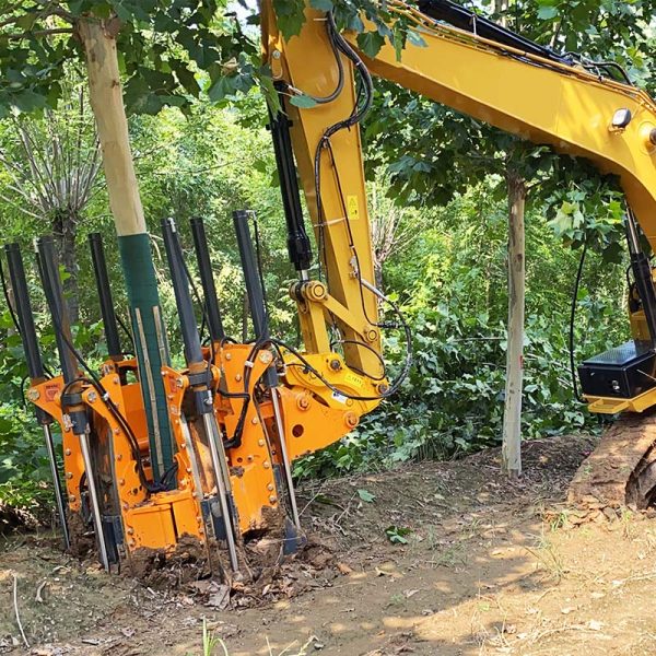 场景图 (53) Jining Optimal C120-6 Tree Transplanter 6-Blade Tree Digger