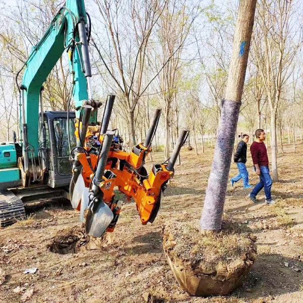 场景图 (64) Jining Optimal C120-6 Tree Transplanter 6-Blade Tree Digger